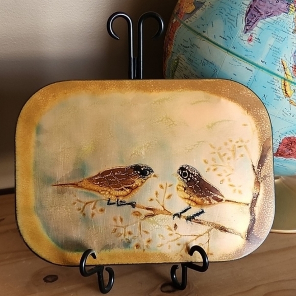 Other - Vintage  hand crafted picture  metal on wood